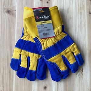 NWT Majestic Waterproof Heavy Duty Cowhide Work Gloves